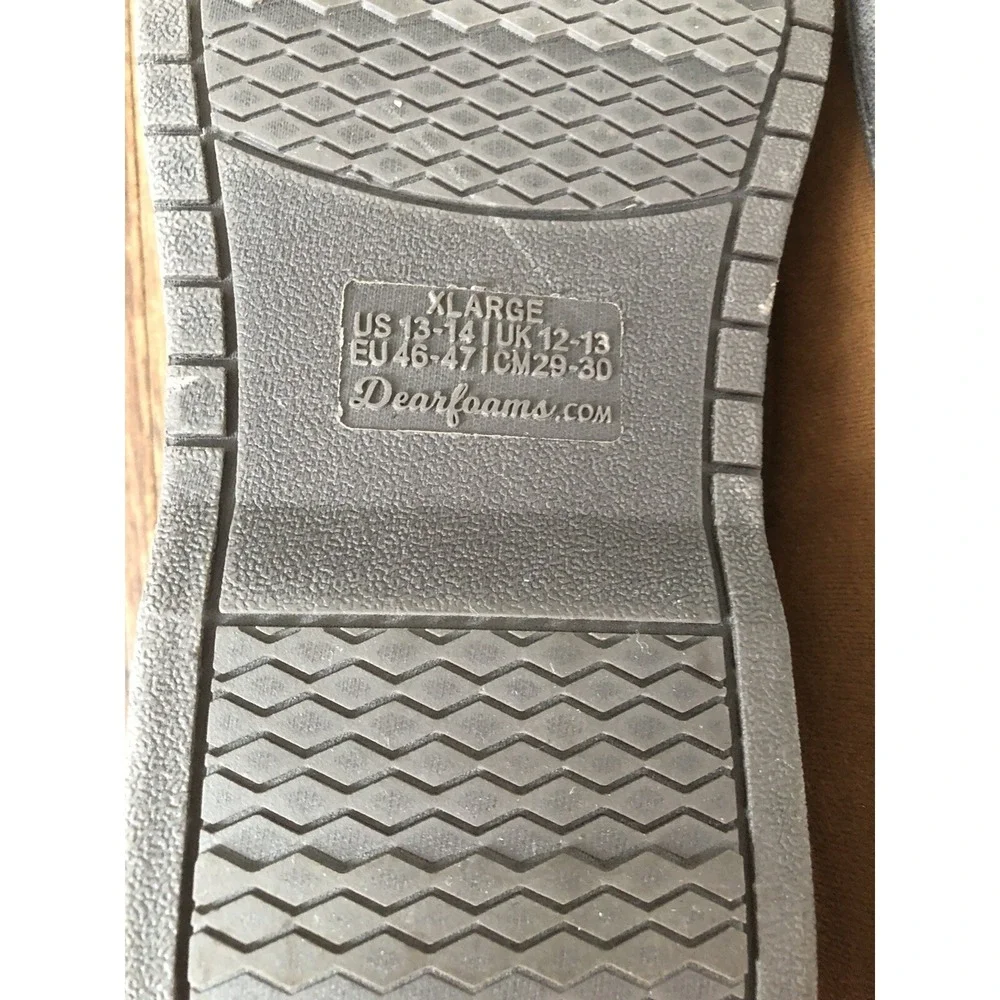 Dearfoams‎ Men's Slippers House Shoes Moccasins XLarge Size US 13-14 UK 12-13